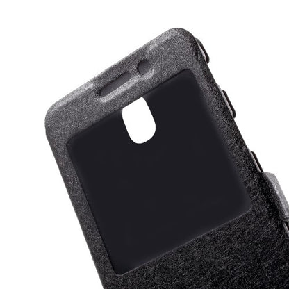 Wallet Case für Samsung Galaxy J5 J530 (2017) Dual Window View Silk Book Etui