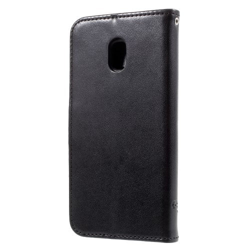 Wallet Case für Samsung Galaxy J3 J330 (2017) Butterfly Flower Motiv
