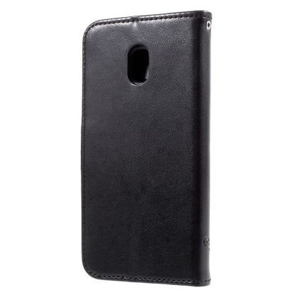 Wallet Case für Samsung Galaxy J3 J330 (2017) Butterfly Flower Motiv