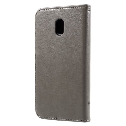 Wallet Case für Samsung Galaxy J3 J330 (2017) Butterfly Flower Motiv
