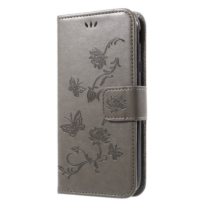 Wallet Case für Samsung Galaxy J3 J330 (2017) Butterfly Flower Motiv