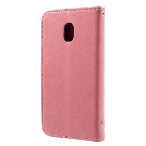 Wallet Case für Samsung Galaxy J3 J330 (2017) Butterfly Flower Motiv