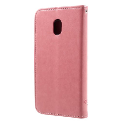 Wallet Case für Samsung Galaxy J3 J330 (2017) Butterfly Flower Motiv