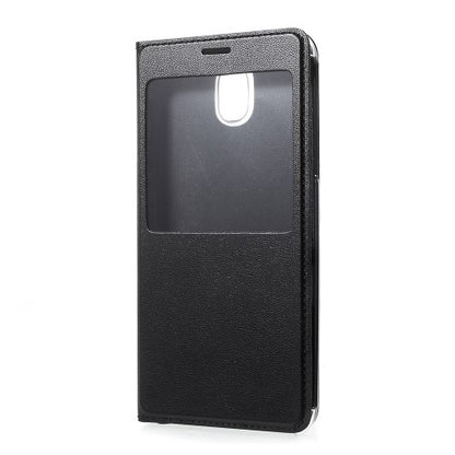Handy Tasche für Samsung Galaxy J5 J530 (2017) Window View Litchi Book Etui Case