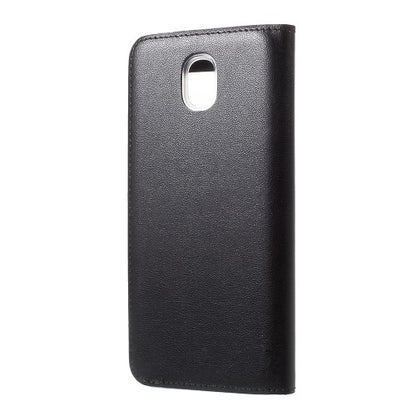 Handy Tasche für Samsung Galaxy J5 J530 (2017) Window View Litchi Book Etui Case
