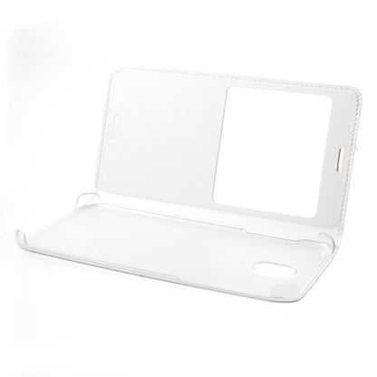 Handy Tasche für Samsung Galaxy J5 J530 (2017) Window View Litchi Book Etui Case