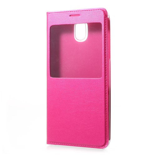 Handy Tasche für Samsung Galaxy J5 J530 (2017) Window View Litchi Book Etui Case