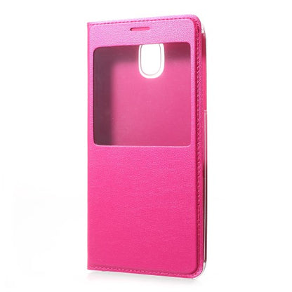Handy Tasche für Samsung Galaxy J5 J530 (2017) Window View Litchi Book Etui Case
