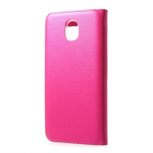 Handy Tasche für Samsung Galaxy J5 J530 (2017) Window View Litchi Book Etui Case