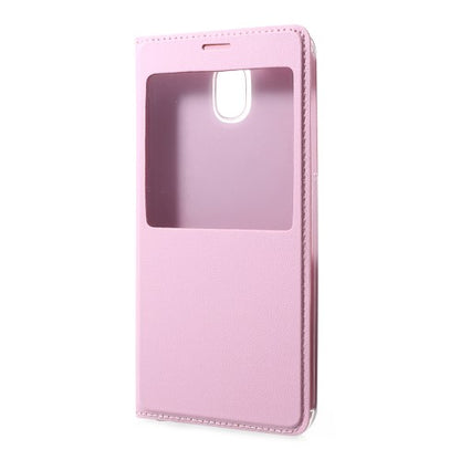 Handy Tasche für Samsung Galaxy J5 J530 (2017) Window View Litchi Book Etui Case