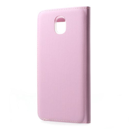 Handy Tasche für Samsung Galaxy J5 J530 (2017) Window View Litchi Book Etui Case