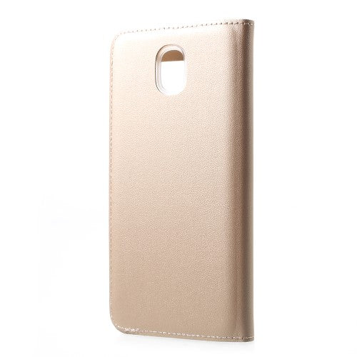 Handy Tasche für Samsung Galaxy J5 J530 (2017) Window View Litchi Book Etui Case