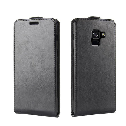 Flip Case für Samsung Galaxy A8 (2018) Crazy Horse Card Slot