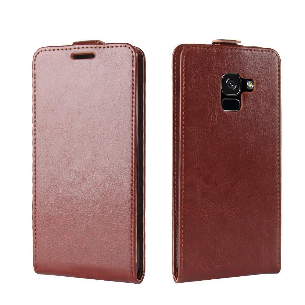 Flip Case für Samsung Galaxy A8 (2018) Crazy Horse Card Slot