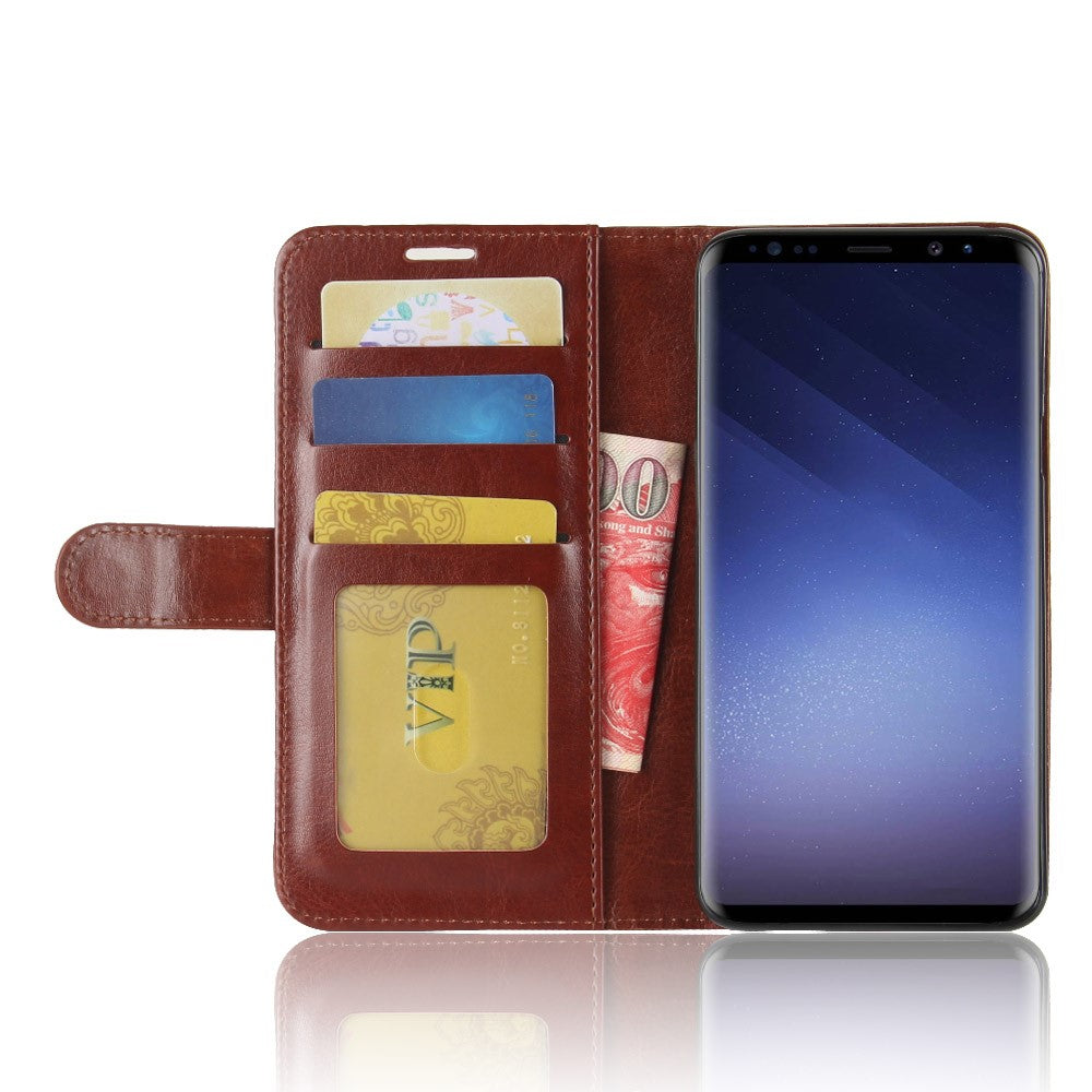 Wallet Case für Samsung Galaxy S9 PLUS G965 Crazy Horse Card Slot