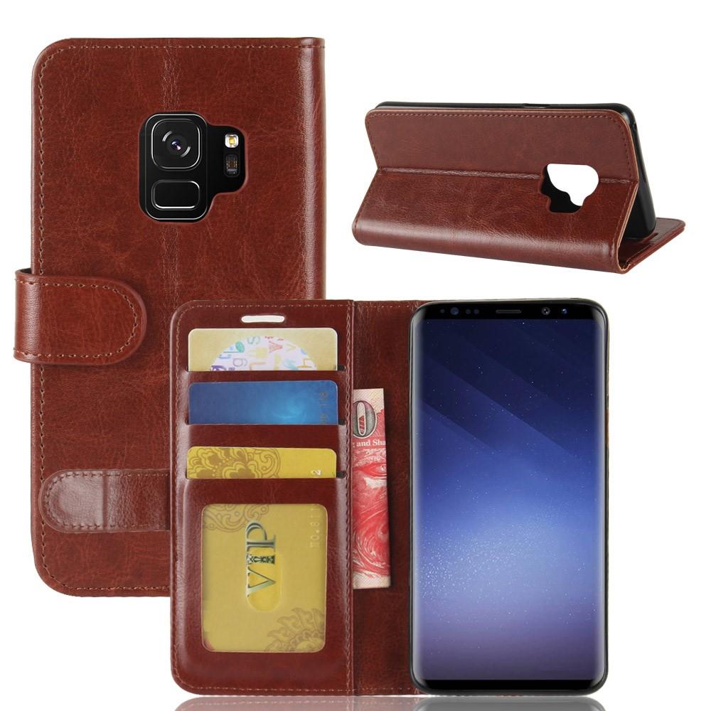 Wallet Case für Samsung Galaxy S9 G960 Crazy Horse Card Slot