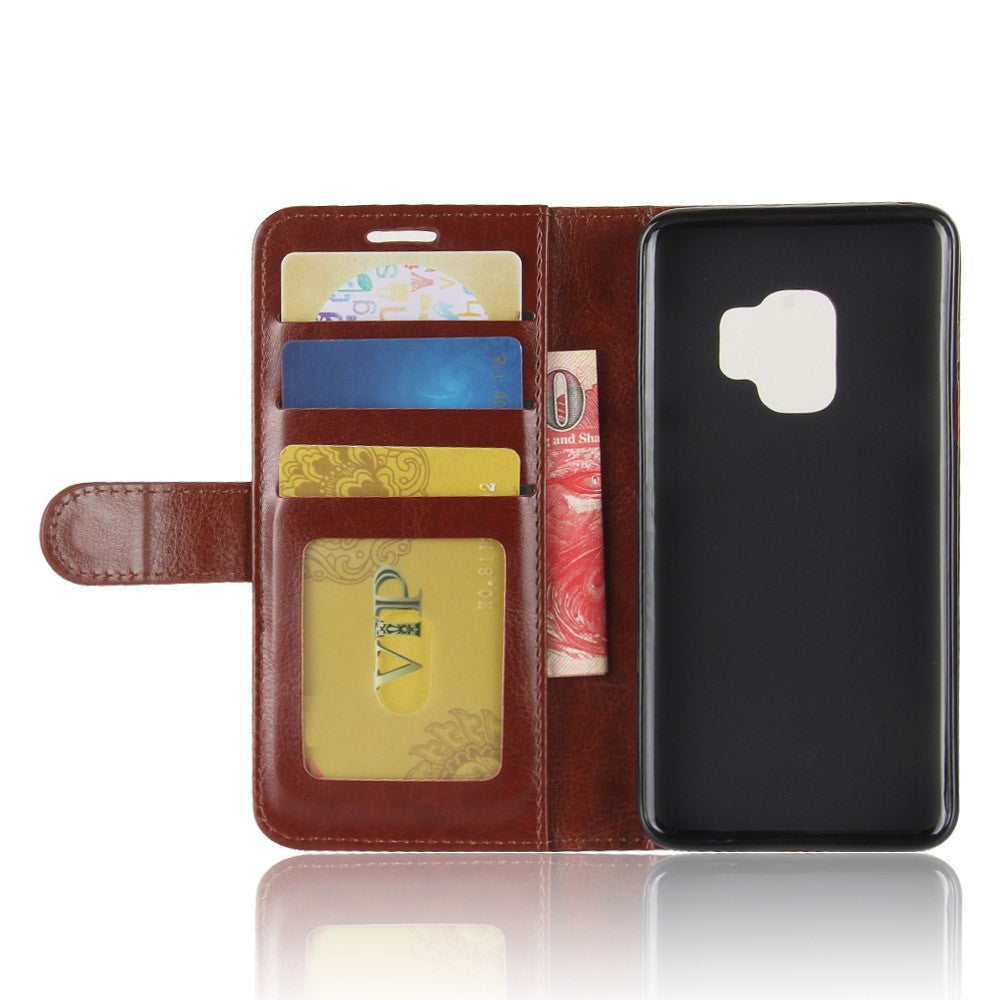 Wallet Case für Samsung Galaxy S9 G960 Crazy Horse Card Slot