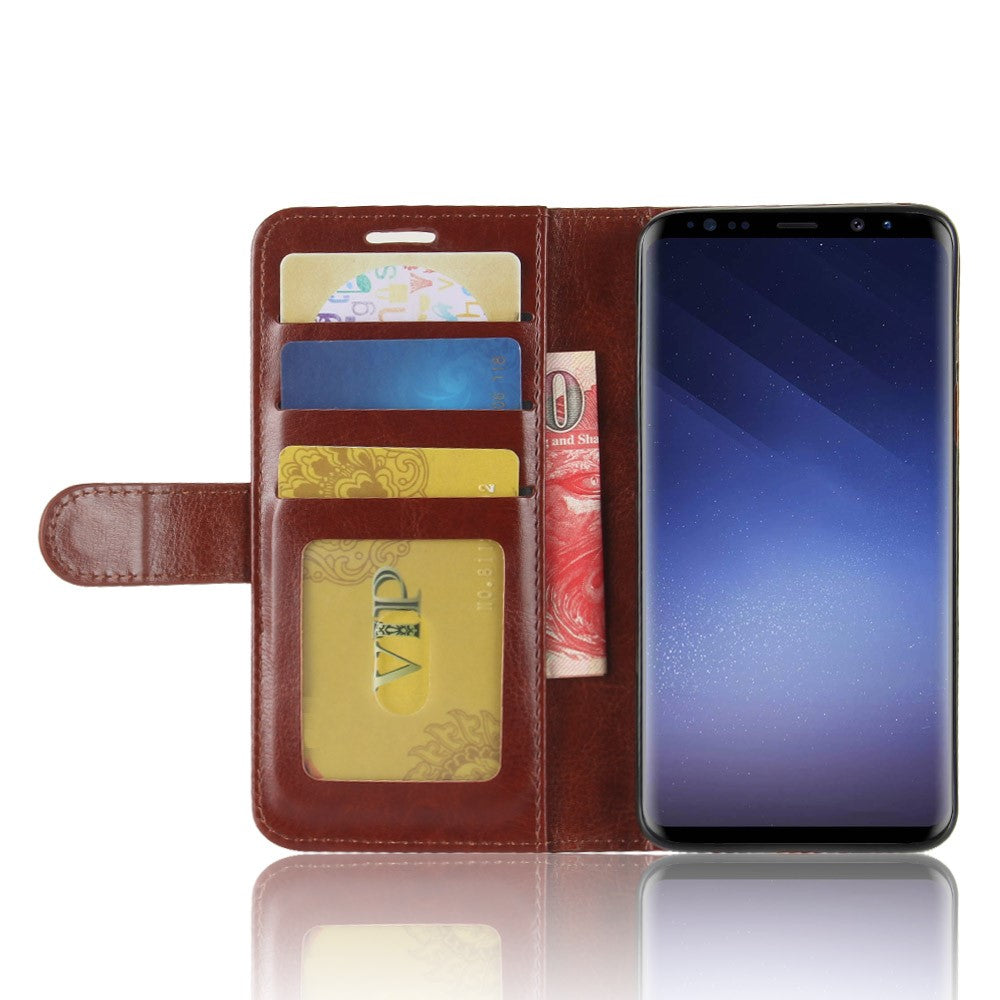 Wallet Case für Samsung Galaxy S9 G960 Crazy Horse Card Slot
