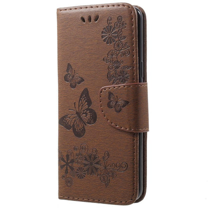 Wallet Case für Samsung Galaxy S9 G960 Butterfly Flower Motiv
