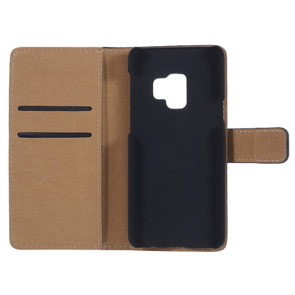Wallet Case für Samsung Galaxy S9 G960 Genuine Split Echt Leder