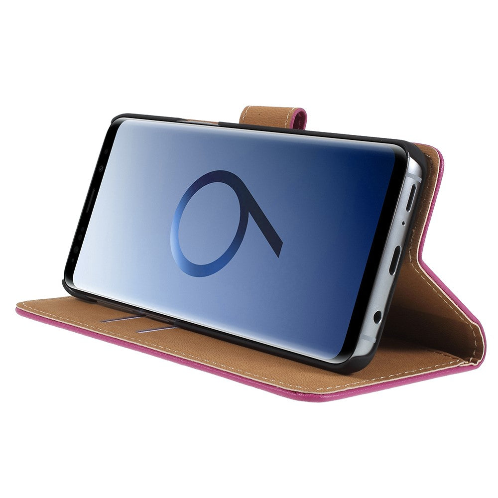 Wallet Case für Samsung Galaxy S9 G960 Genuine Split Echt Leder