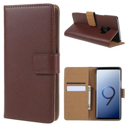 Wallet Case für Samsung Galaxy S9 G960 Genuine Split Echt Leder