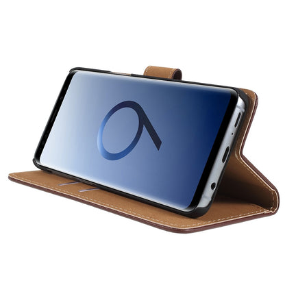 Wallet Case für Samsung Galaxy S9 G960 Genuine Split Echt Leder
