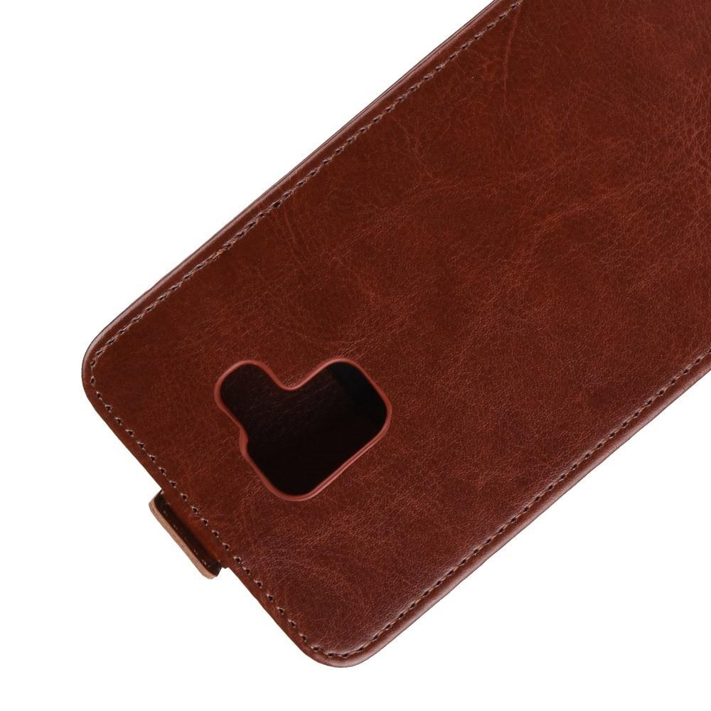 Flip Case für Samsung Galaxy J6 (2018) Crazy Horse Card Slot Handy Tasche