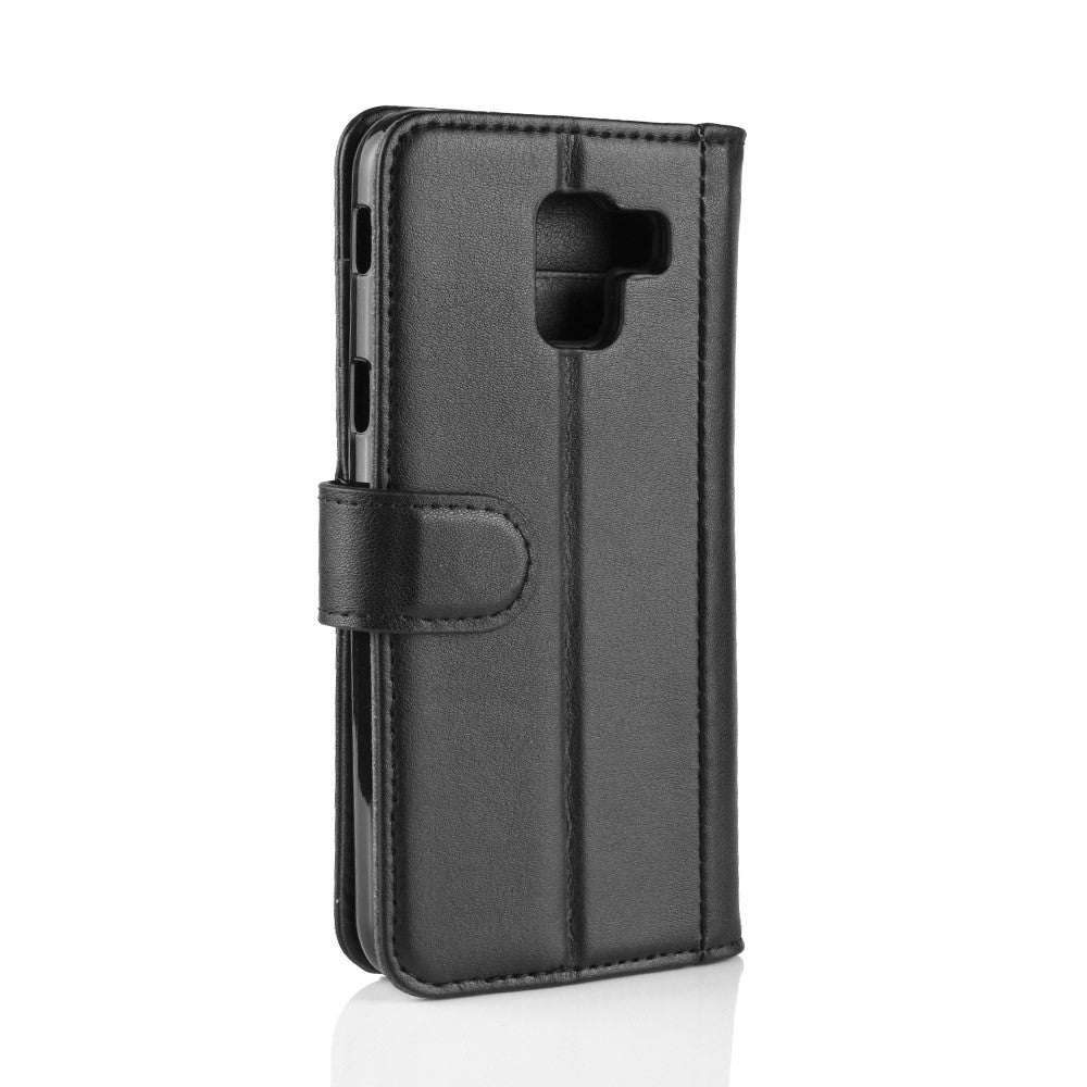 Wallet Case für Samsung Galaxy J6 (2018) Echt Leder Innenfach