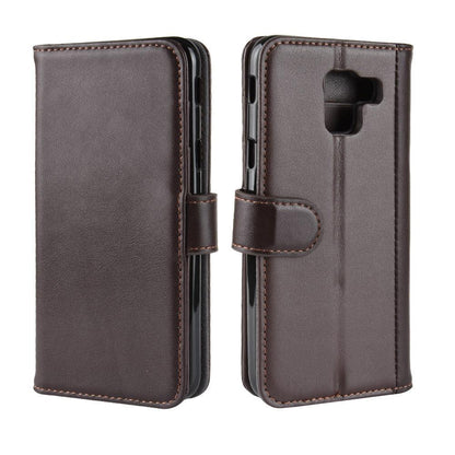 Wallet Case für Samsung Galaxy J6 (2018) Echt Leder Innenfach