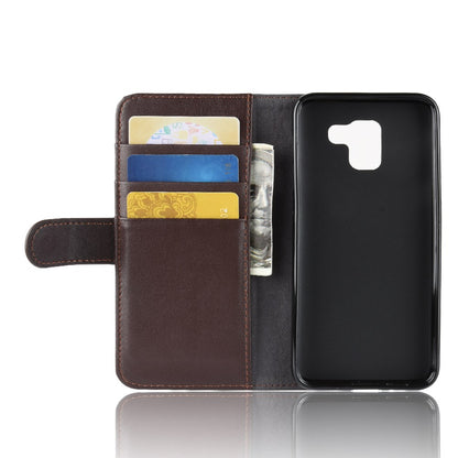 Wallet Case für Samsung Galaxy J6 (2018) Echt Leder Innenfach