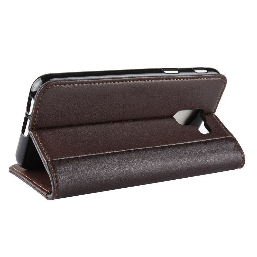 Wallet Case für Samsung Galaxy J6 (2018) Echt Leder Innenfach