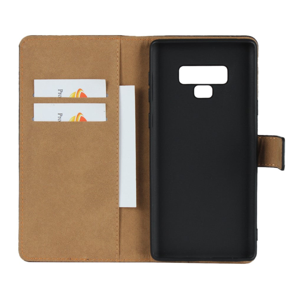 Wallet Case für Samsung Galaxy Note 9 TPU Split Echt Leder