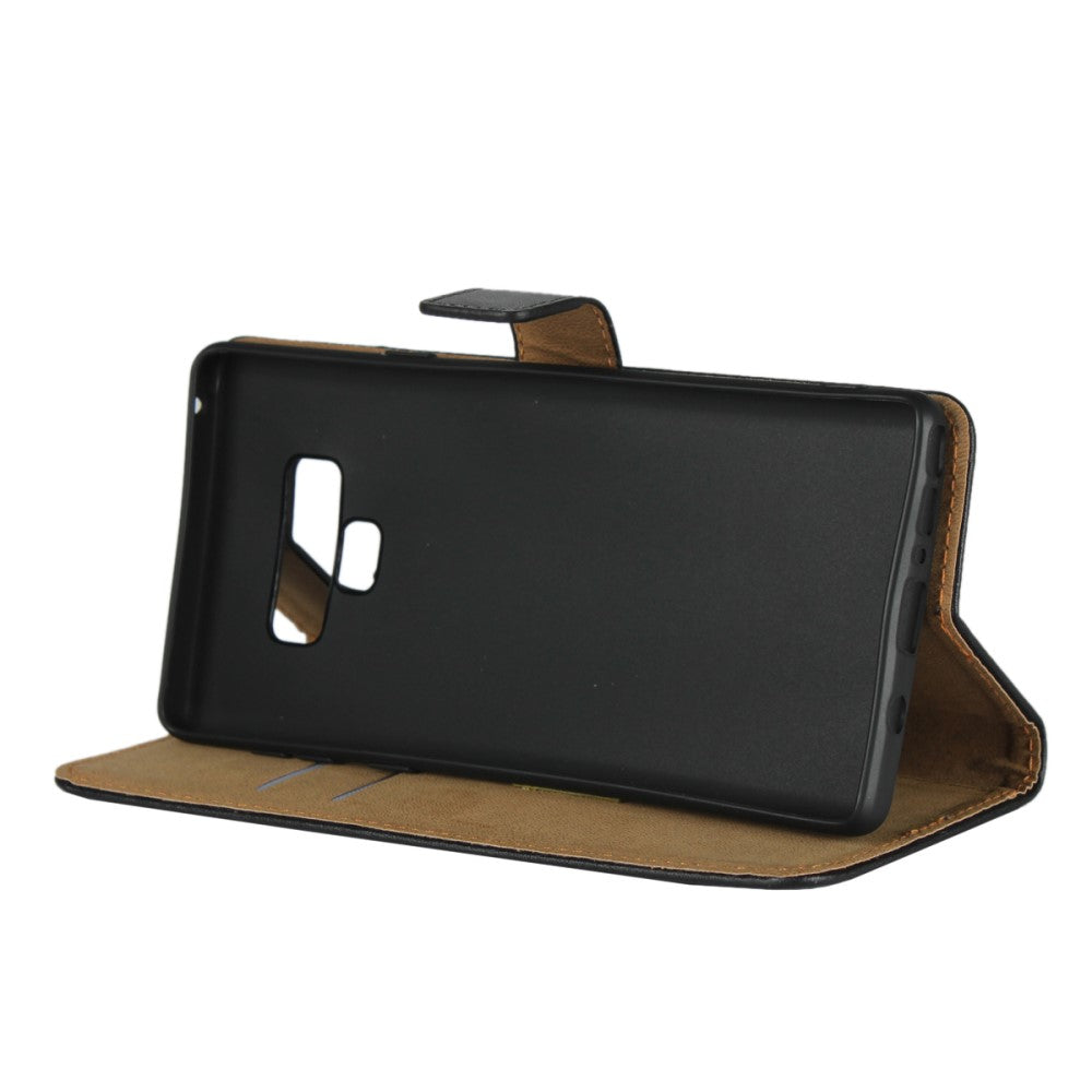 Wallet Case für Samsung Galaxy Note 9 TPU Split Echt Leder