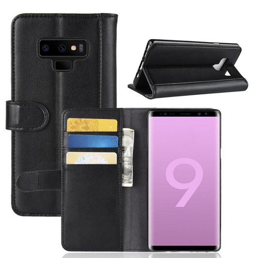 Wallet Case für Samsung Galaxy Note 9 Echt Leder Innenfach