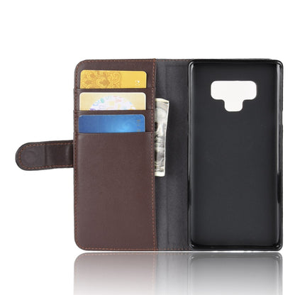 Wallet Case für Samsung Galaxy Note 9 Echt Leder Innenfach
