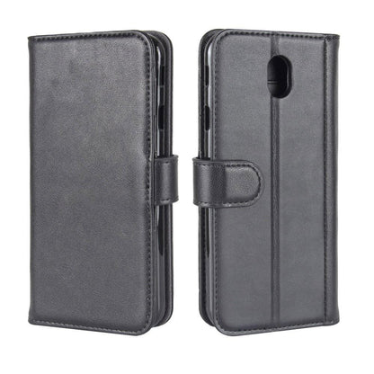 Wallet Case für Samsung Galaxy J5 J530 (2017) Echt Leder Innenfach