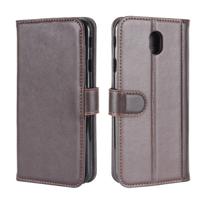 Wallet Case für Samsung Galaxy J5 J530 (2017) Echt Leder Innenfach
