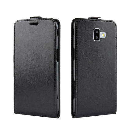 Flip Case für Samsung Galaxy J6+ (2018) Crazy Horse Card Slot