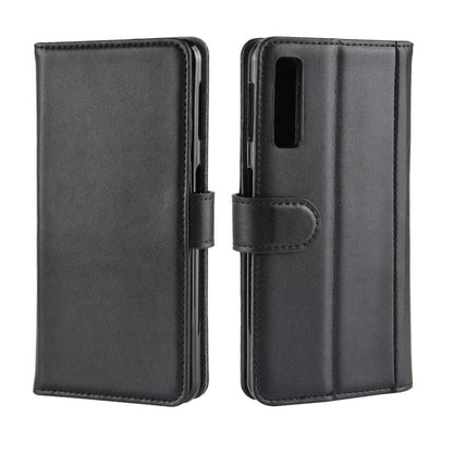 Wallet Case für Samsung Galaxy A7 (2018) Echt Leder Innenfach