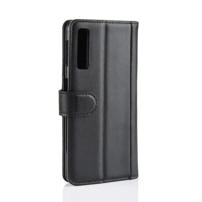 Wallet Case für Samsung Galaxy A7 (2018) Echt Leder Innenfach