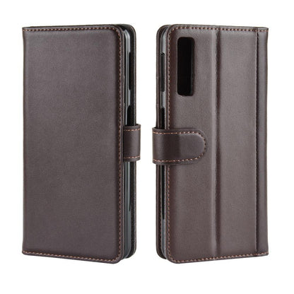 Wallet Case für Samsung Galaxy A7 (2018) Echt Leder Innenfach