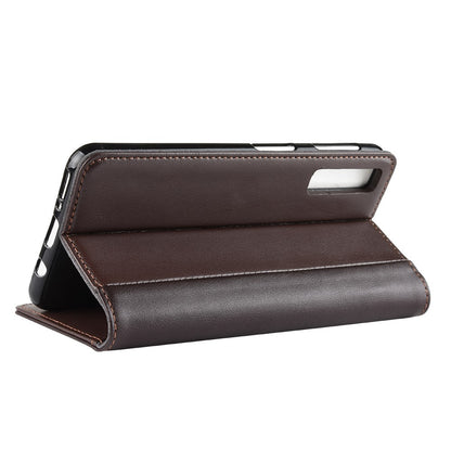 Wallet Case für Samsung Galaxy A7 (2018) Echt Leder Innenfach