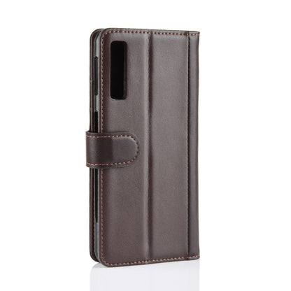 Wallet Case für Samsung Galaxy A7 (2018) Echt Leder Innenfach
