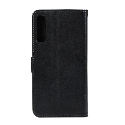 Wallet Case für Samsung Galaxy A7 (2018) Butterfly Flower Motiv