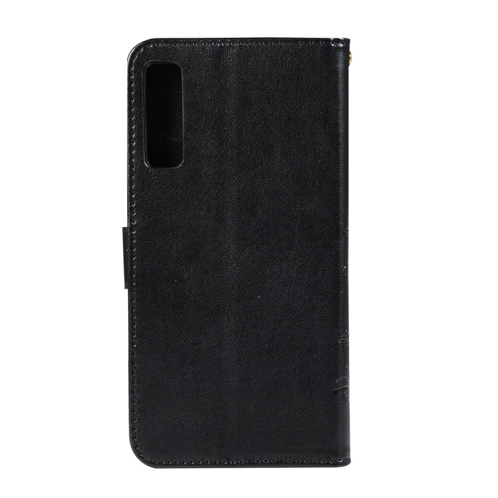 Wallet Case für Samsung Galaxy A7 (2018) Butterfly Flower Motiv
