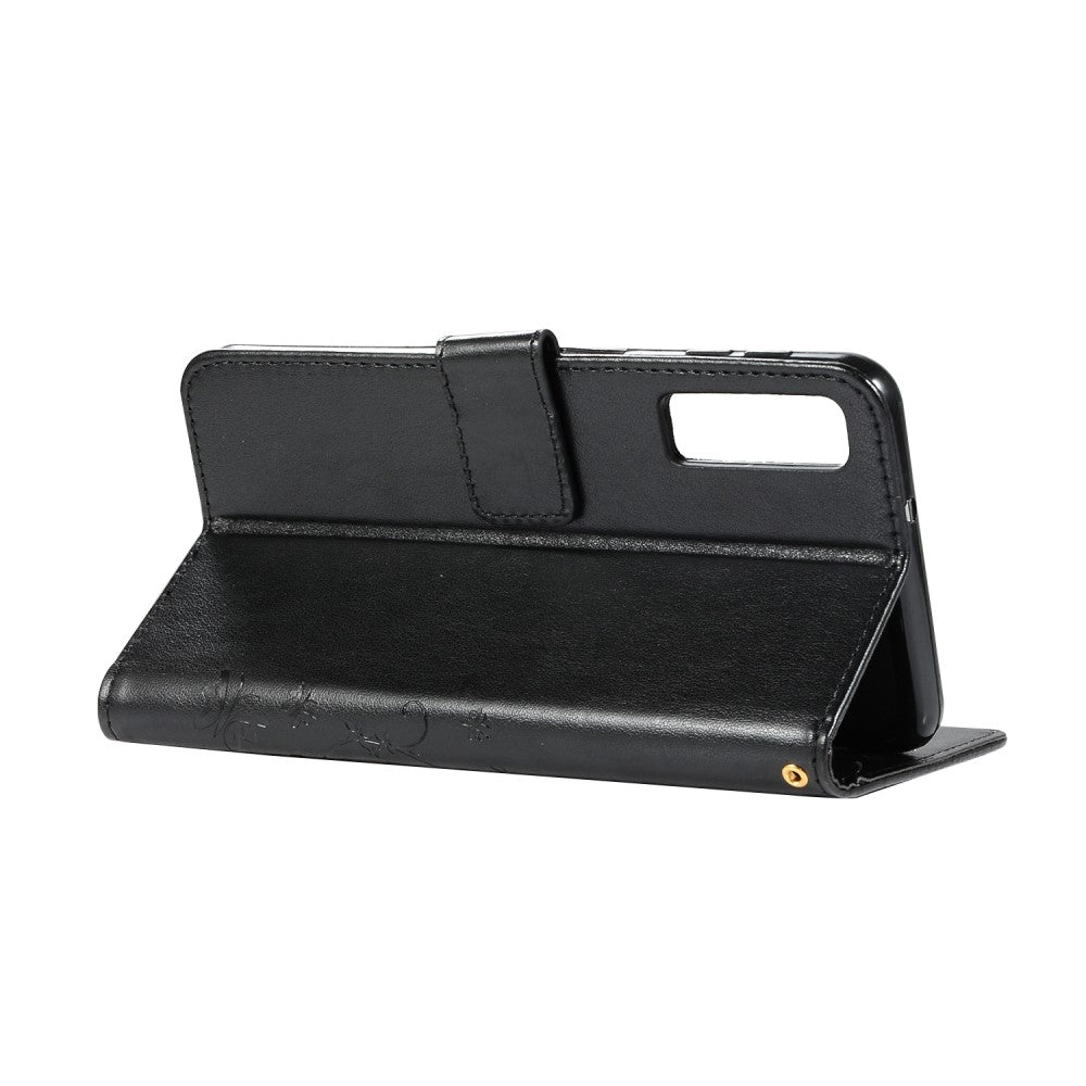 Wallet Case für Samsung Galaxy A7 (2018) Butterfly Flower Motiv