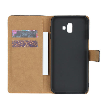 Wallet Case für Samsung Galaxy J6+ (2018) TPU Split Echt Leder