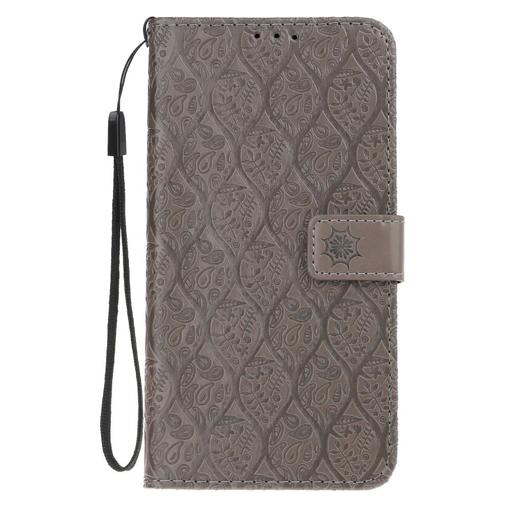 Wallet Case für Samsung Galaxy J4+ (2018) Imprint Leaf Blatt Motiv