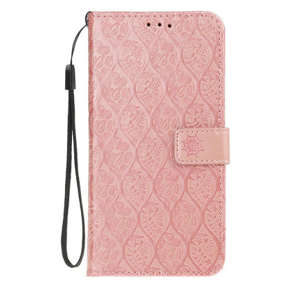 Wallet Case für Samsung Galaxy J4+ (2018) Imprint Leaf Blatt Motiv